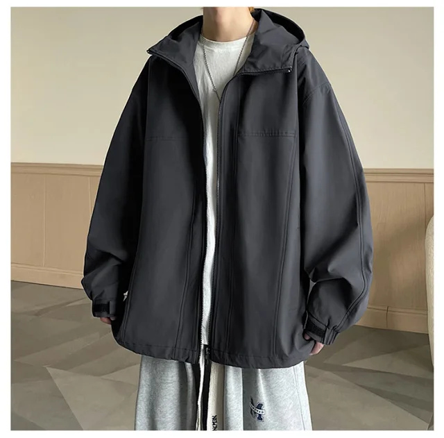 Men's American Retro Vibe Waterproof Jacket Detail