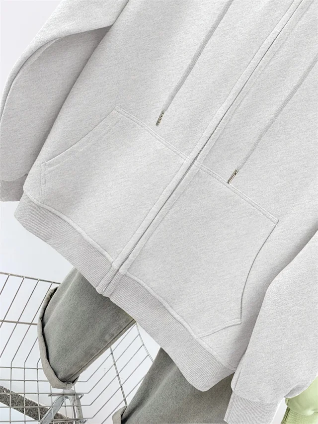 AW25 Multi-Color Vintage Ladies Hoodie Trendy Detail
