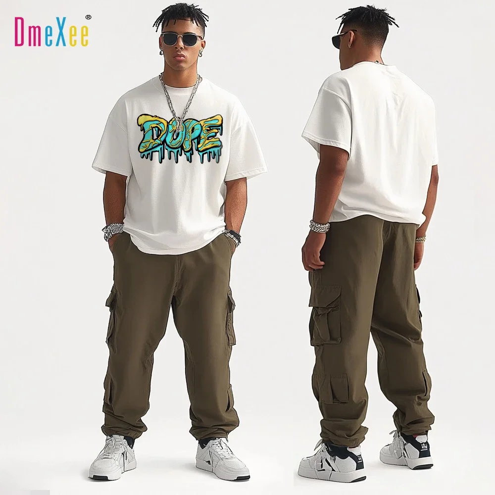 Men's Summer Graphic Plus-Size Tee