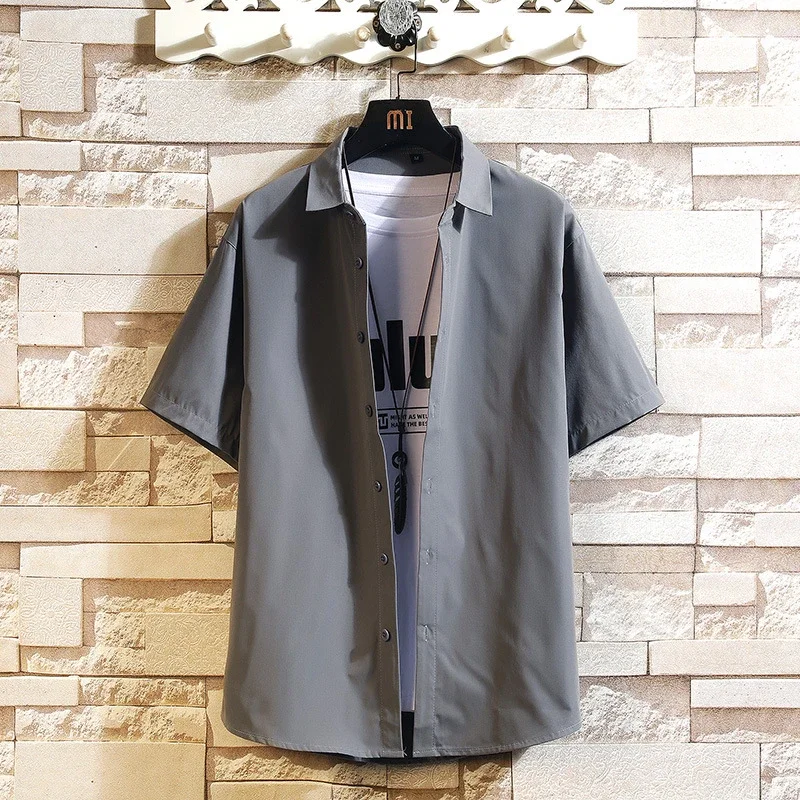 Men's Preppy Short Sleeve Summer Shirt