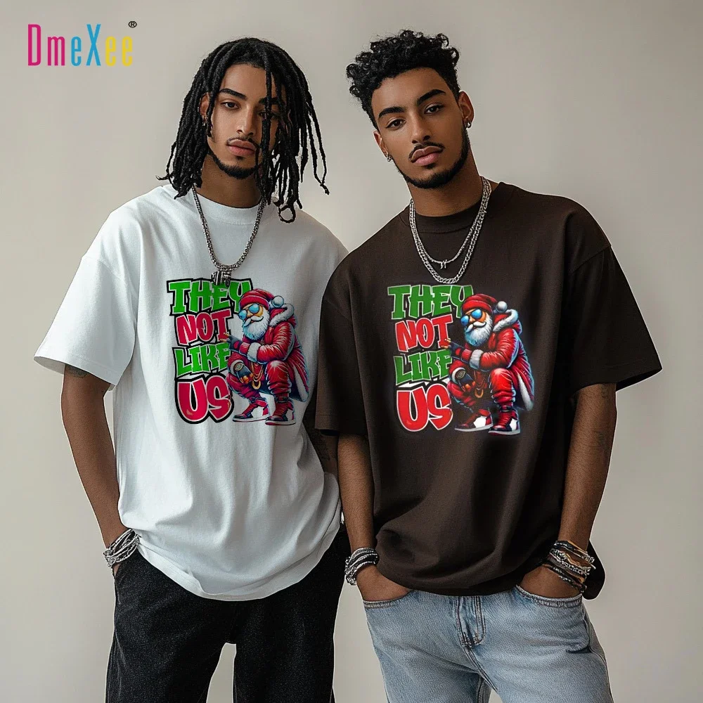 Men's Plus Size Christmas Print Tee