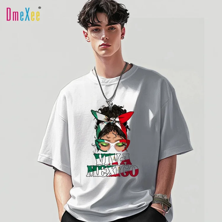 Mexican Independence Heavyweight Cotton Men's T-Shirt
