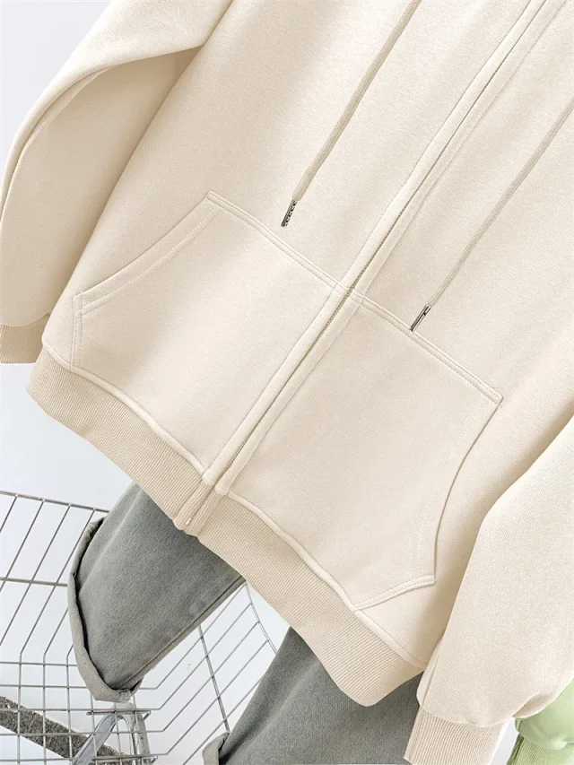 AW25 Multi-Color Vintage Ladies Hoodie Trendy Detail
