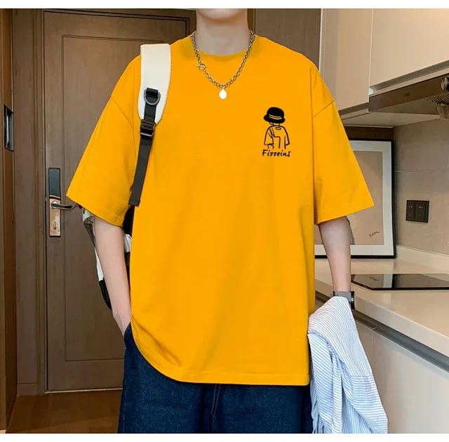 2025 Men's Heavyweight Cotton T-shirt Detail