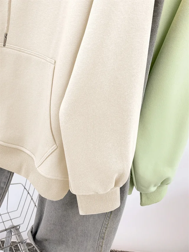 AW25 Multi-Color Vintage Ladies Hoodie Trendy Detail