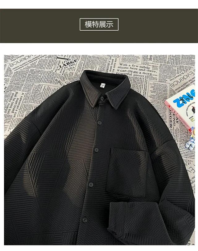 Japanese-Style Vintage Men's Corduroy Shirt Detail