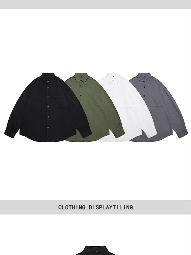 Vintage Men's Long Sleeve Work Shirt Detail