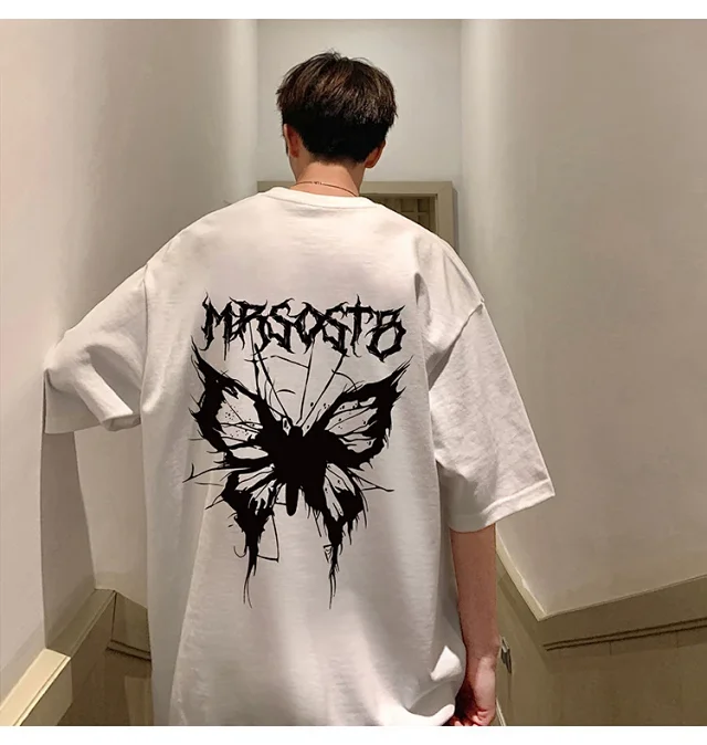 Oversized Retro Heavyweight Cotton Men's Tee Detail