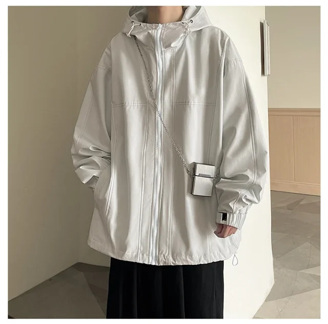 Men's American Retro Vibe Waterproof Jacket Detail