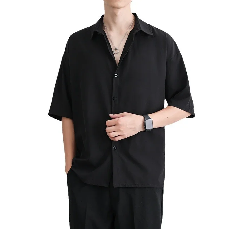 DK Men's Loose Cooling Black Shirt