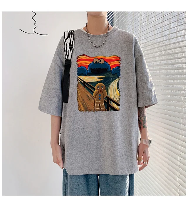 Sesame Street Men's Gingerbread Summer Tee Detail