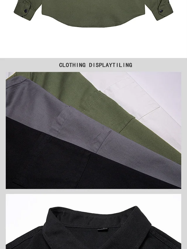 Vintage Men's Long Sleeve Work Shirt Detail