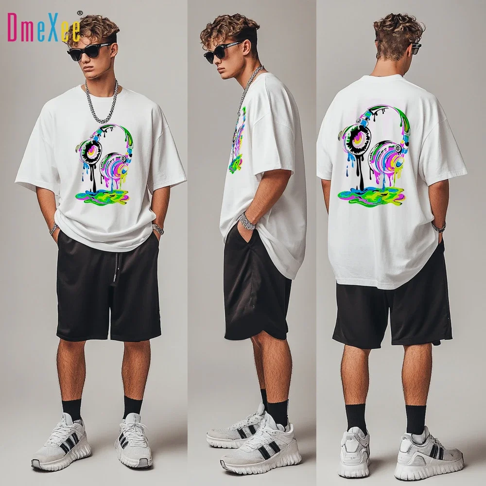 Men's Retro Casual Heavyweight Cotton T-Shirt