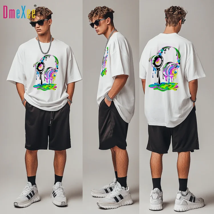 Men's Retro Casual Heavyweight Cotton T-Shirt