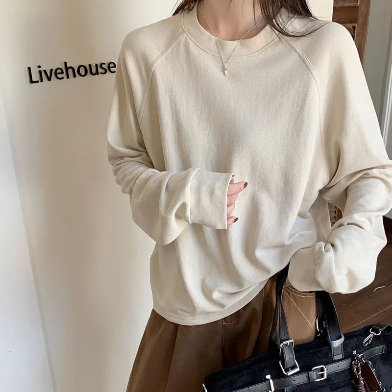 Women's Casual Solid Raglan Tee