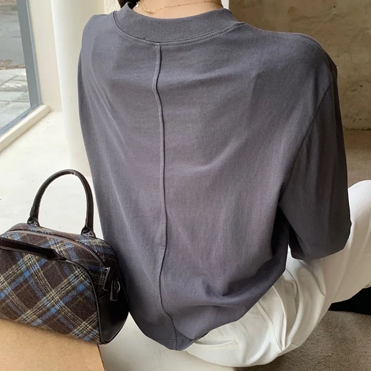Women's Long Sleeve Round Neck Tee