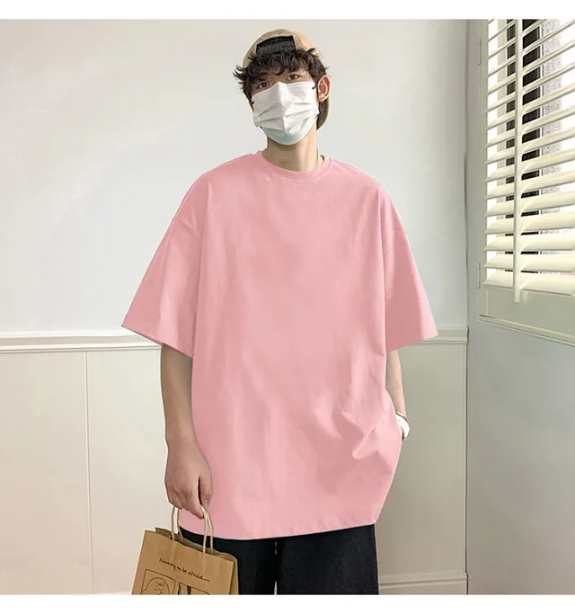 Men's Heavyweight Cotton Summer T-Shirt Two-Pack Detail