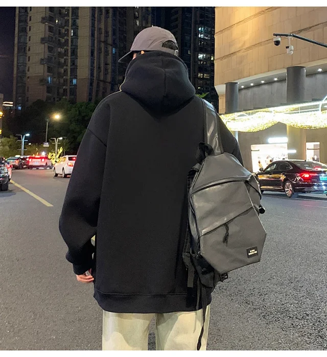 Men's Cotton Hoodie Cartoon Youth Loose Detail