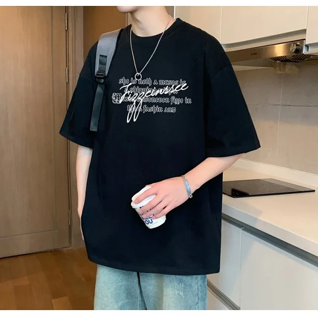 2025 Men's Summer Oversize Tee Detail