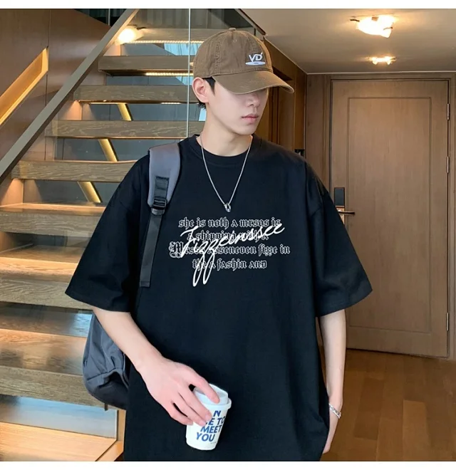 2025 Men's Summer Oversize Tee Detail