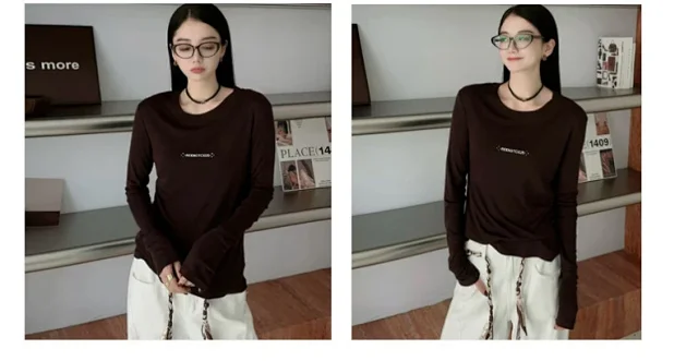 2025 Women's Figure-Flattering Round Neck Top Detail
