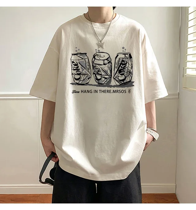 2025 Men's Summer Cotton Oversized Tee Detail