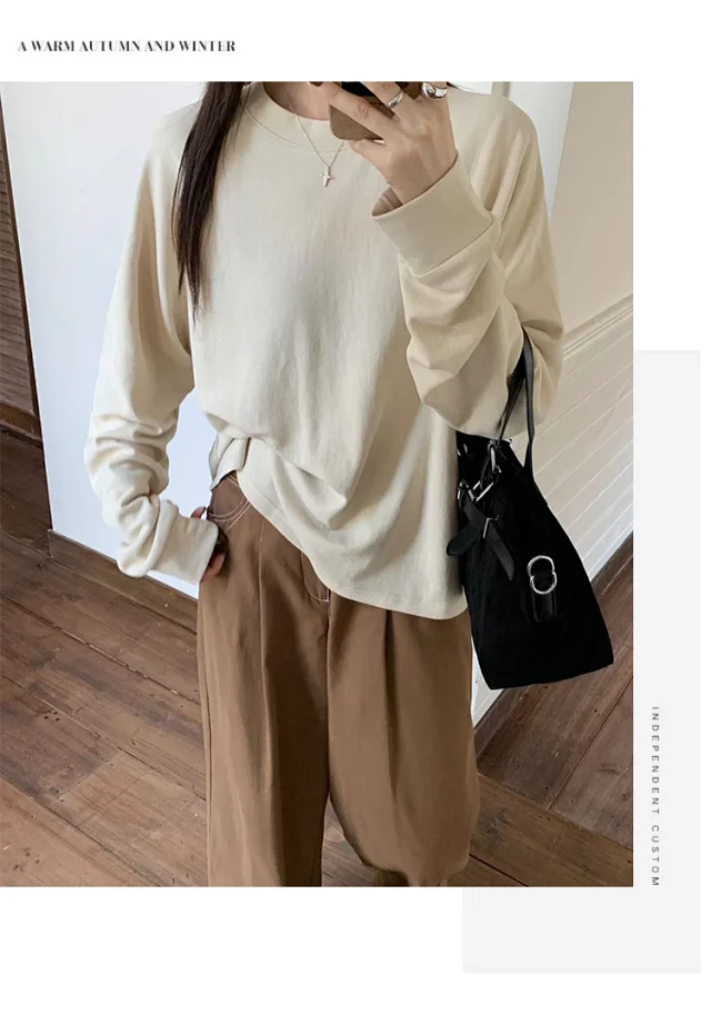 Women's Casual Solid Raglan Tee Detail