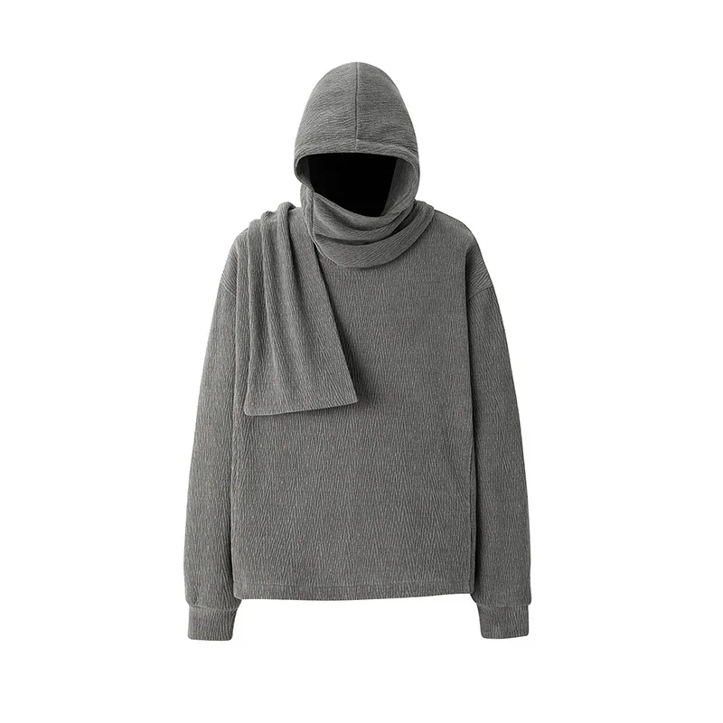 American Vintage Men's Scarf Collar Hoodie