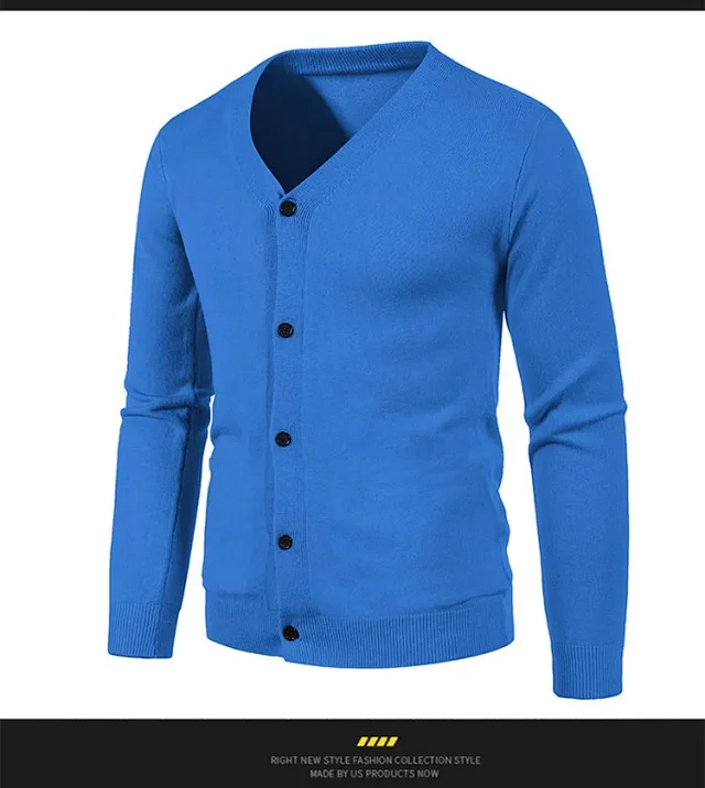 23 Fall Men's Knit Cardigan Detail