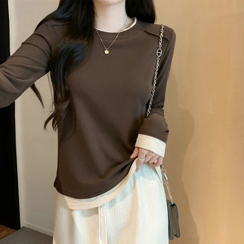Women's Long Sleeve Mock Layered Tee