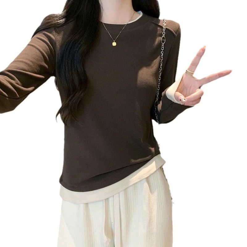 Women's Long Sleeve Mock Layered Tee