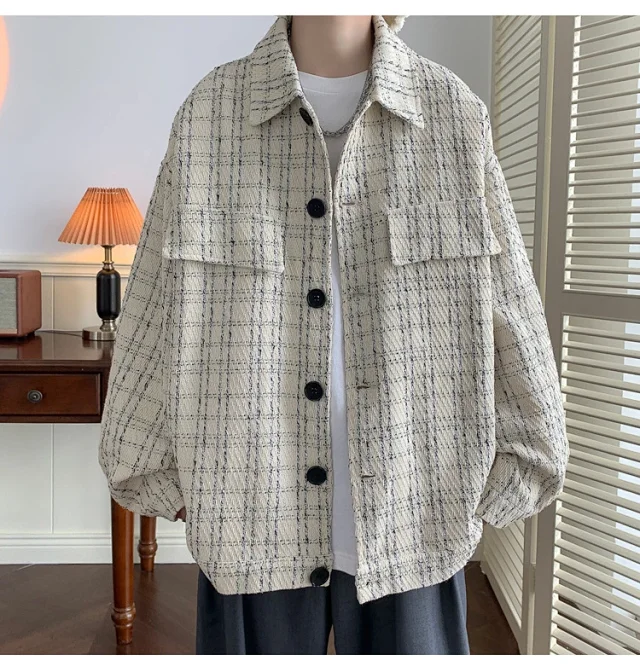 Men's Korean Chanel-style Casual Jacket Detail