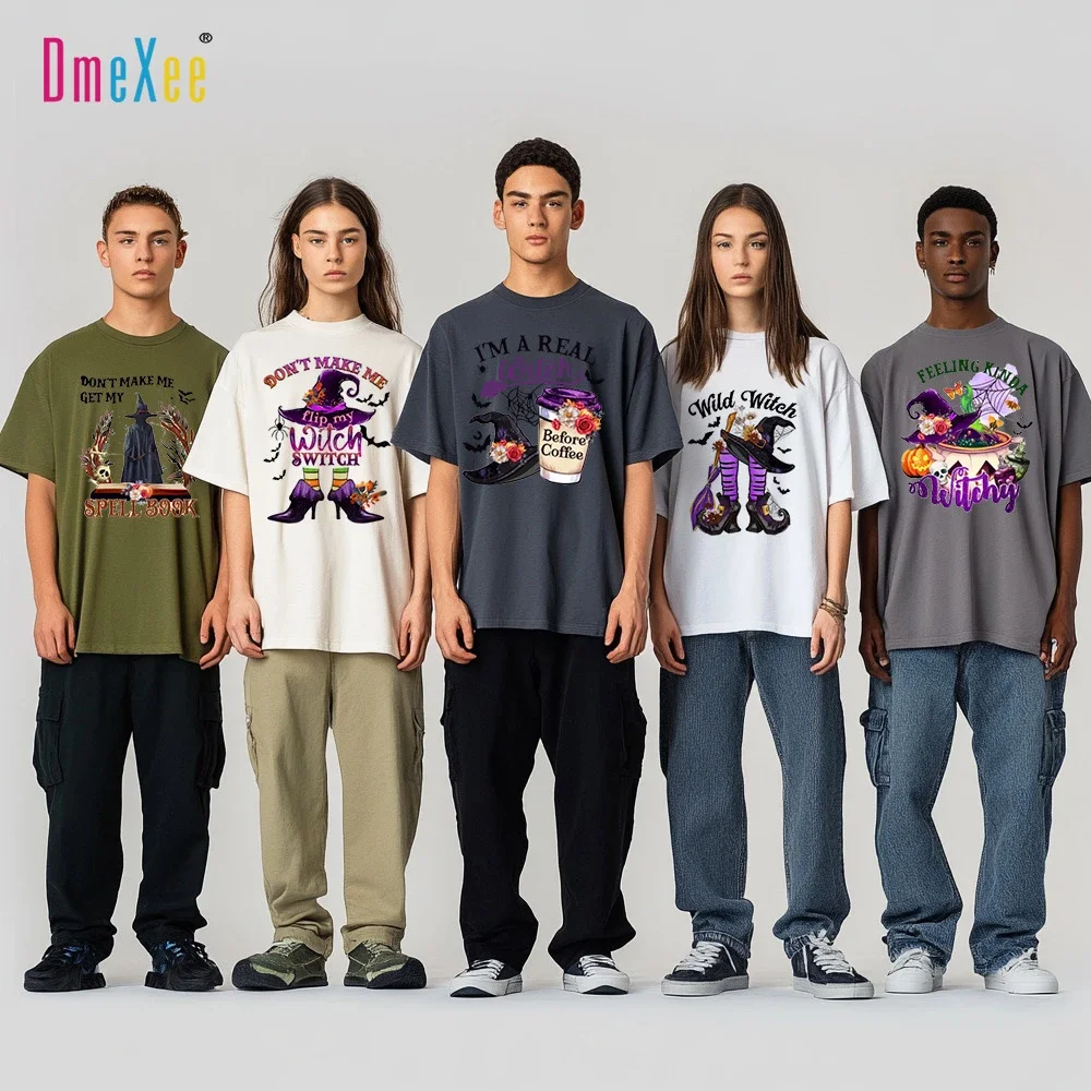 Men's Summer Halloween Cartoon Print Tee