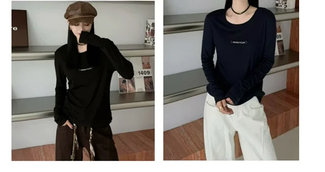 2025 Women's Figure-Flattering Round Neck Top Detail