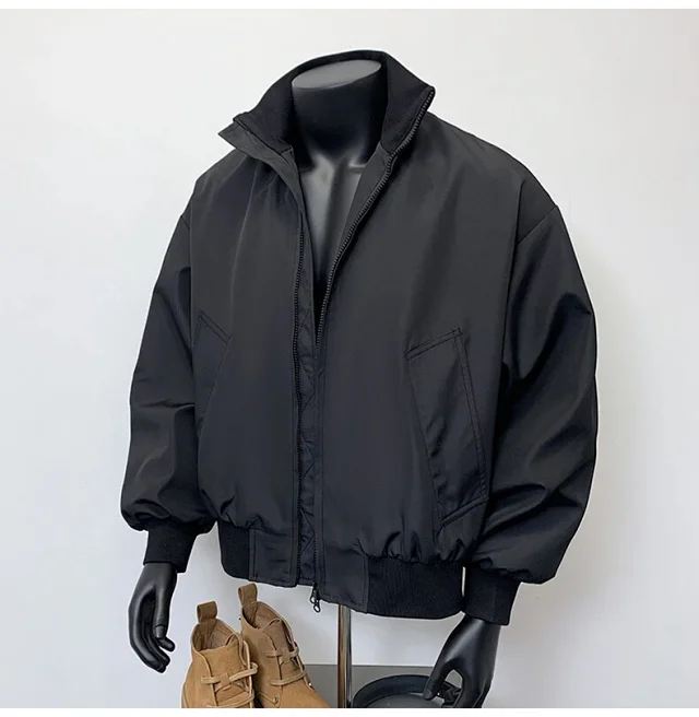 Men's Vintage American Oversized Bomber Jacket Detail