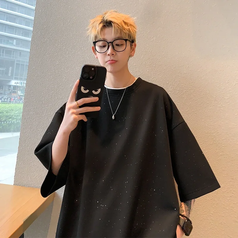 Men's Hiphop Star Oversized 3/4 Tee