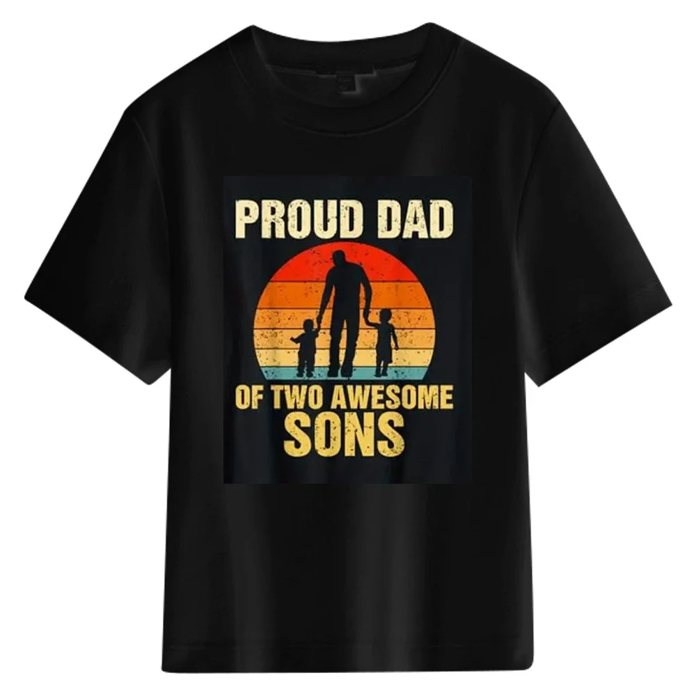 Amazon Men's Black Relaxed-Fit Letter-Print Tee