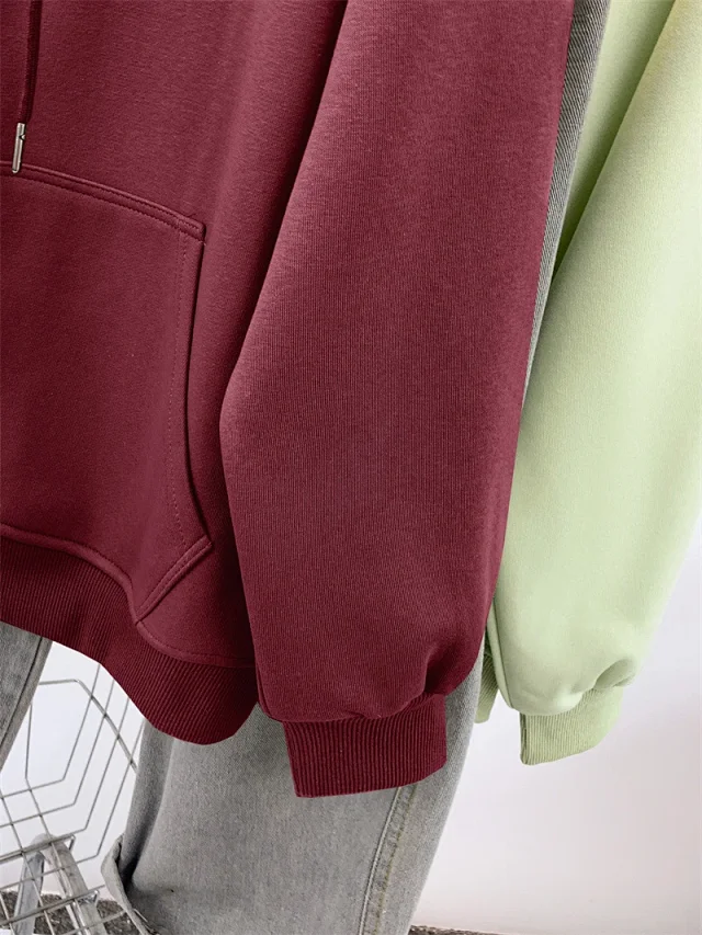 AW25 Multi-Color Vintage Ladies Hoodie Trendy Detail