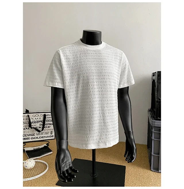 Men's Summer Jacquard Clean Fit Tee Detail