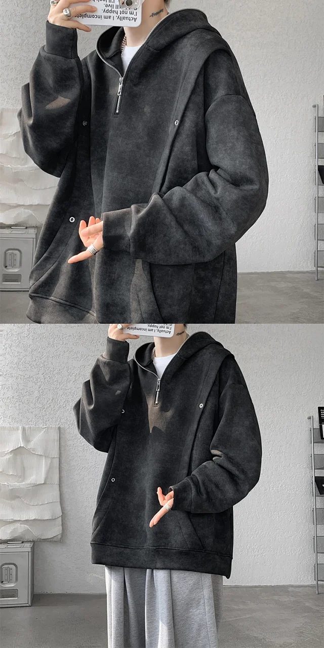 Heavy Tie-Dye Hoodie for Men Detail
