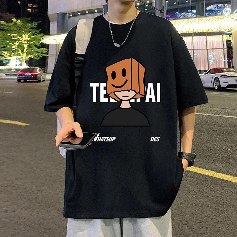 Men's Cotton Loose Street Tee 2025
