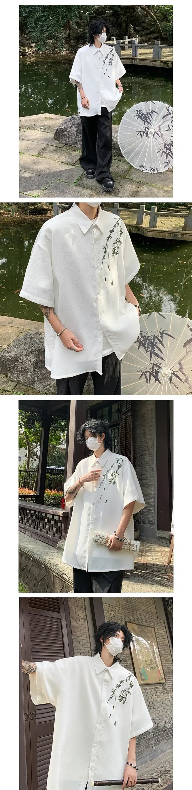 Men's New Chinese Quick-Dry Summer Shirt Detail