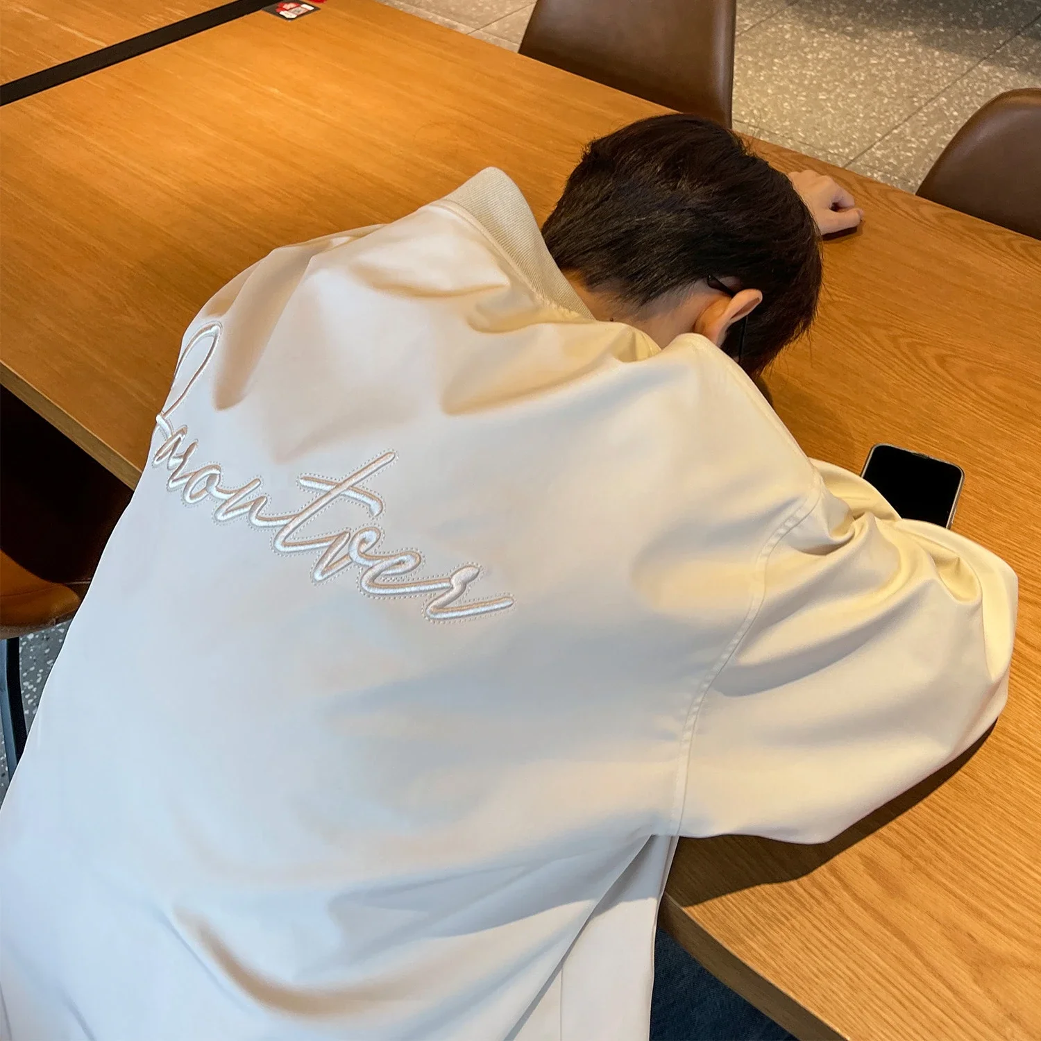 Men's Spring Hip-Hop Embroidered Bomber Jacket