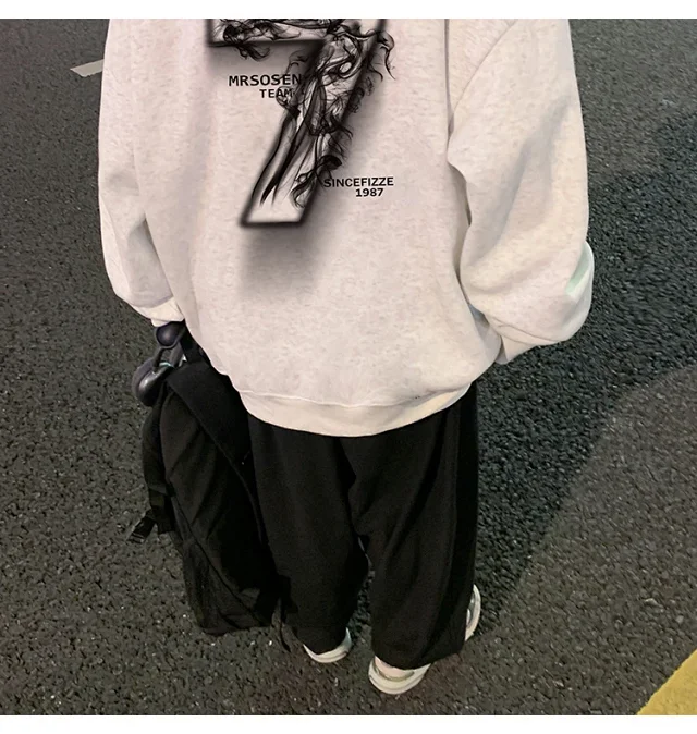 Men's Cotton Oversized Hoodie HK Style Detail