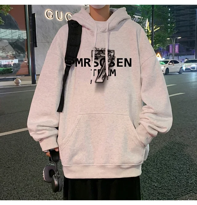 Men's Cotton Oversized Hoodie HK Style Detail