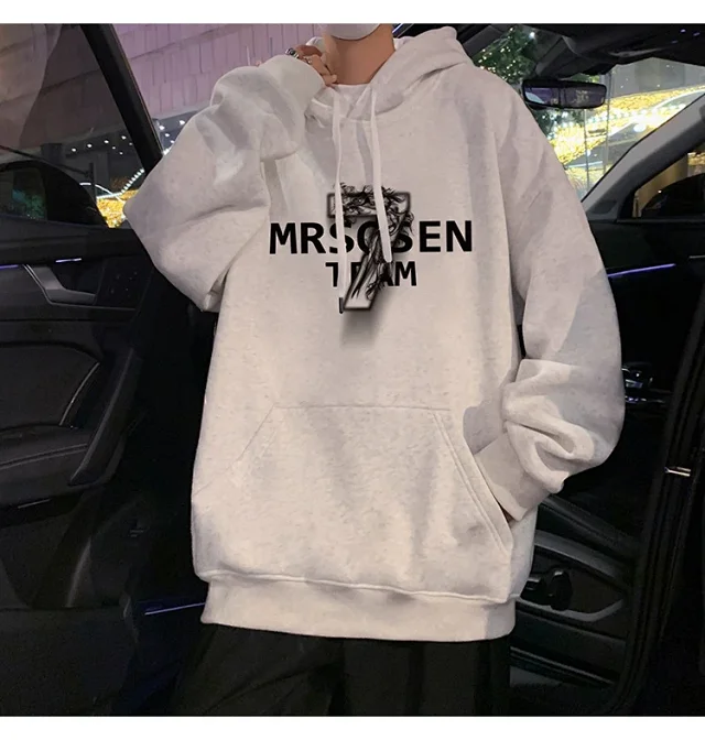 Men's Cotton Oversized Hoodie HK Style Detail