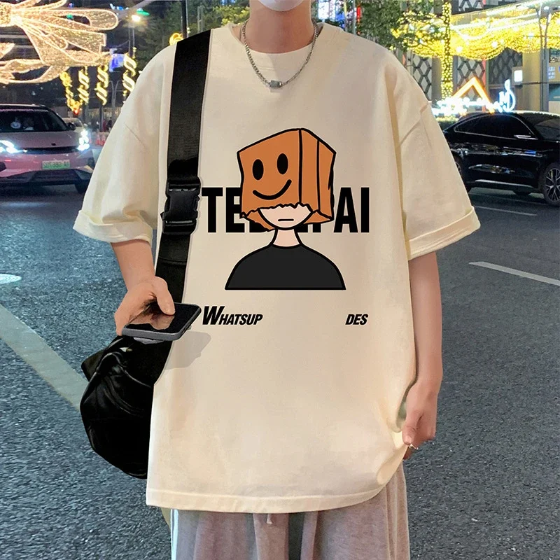 Men's Cotton Loose Street Tee 2025