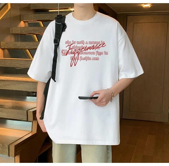 2025 Men's Summer Oversize Tee Detail