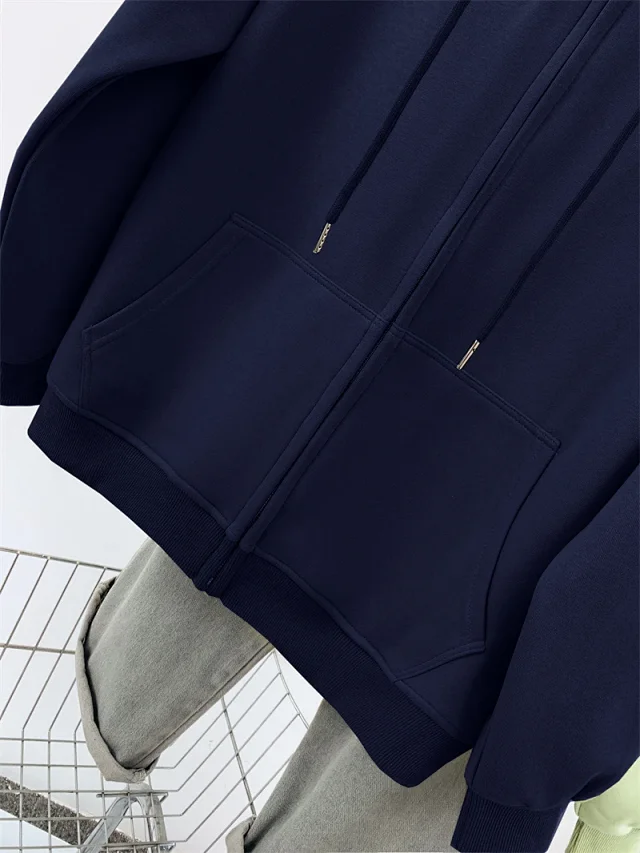 AW25 Multi-Color Vintage Ladies Hoodie Trendy Detail
