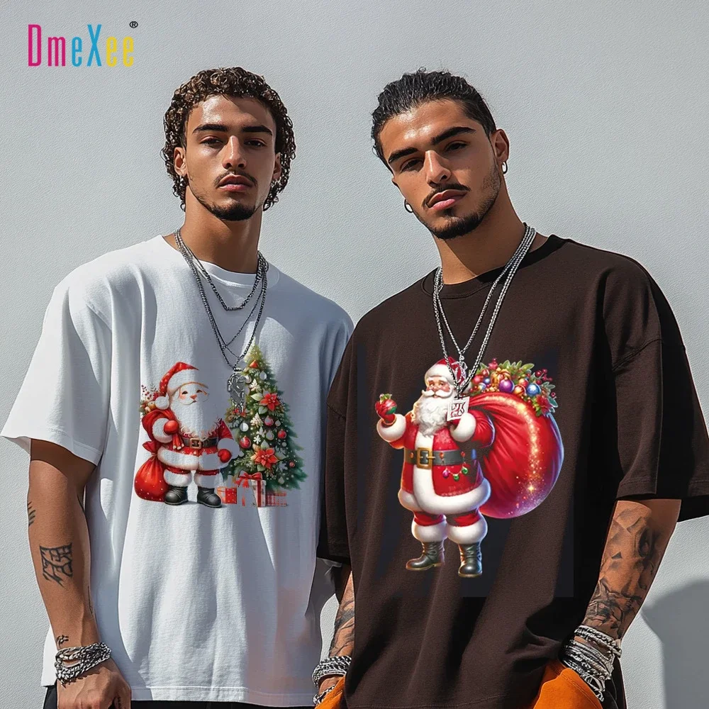 Men's Summer Christmas Print Relaxed Tee